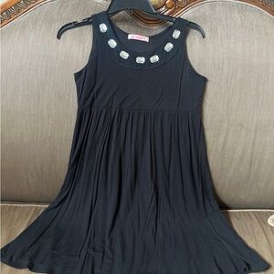 Blush Black Sleeveless Dress with beads